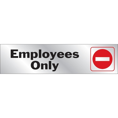 Hy-Ko 2X8 Employees Only Sign 2" x 8", 10PK A00476